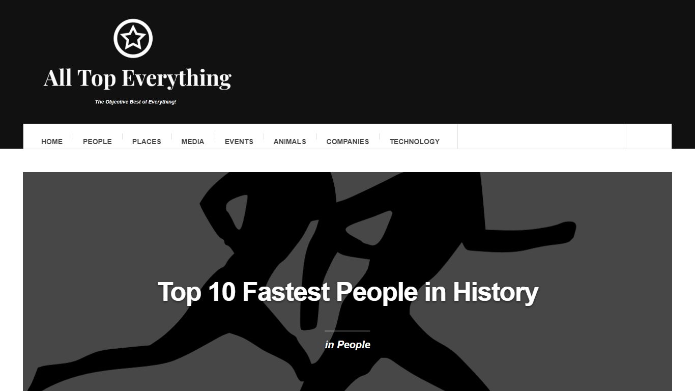 Top 10 Fastest People in History - All Top Everything